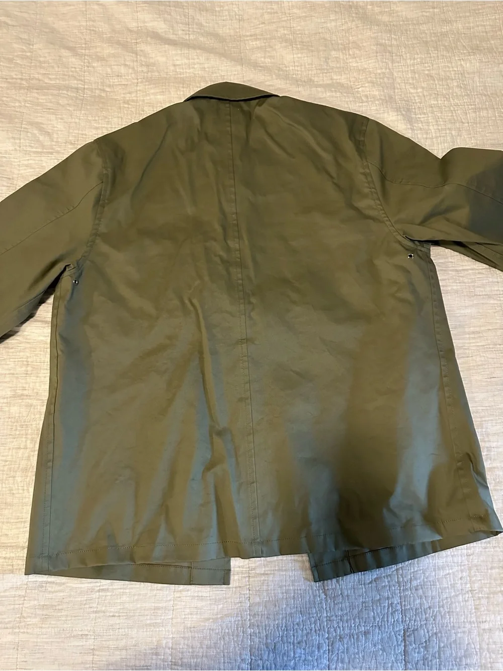 A.P.C. X Carhartt WIP Olive Green Water Resistant Chore Jacket